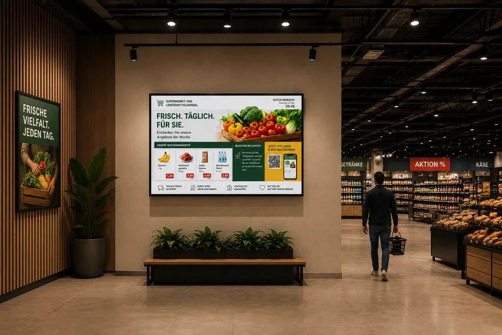 Supermarkt und Handel